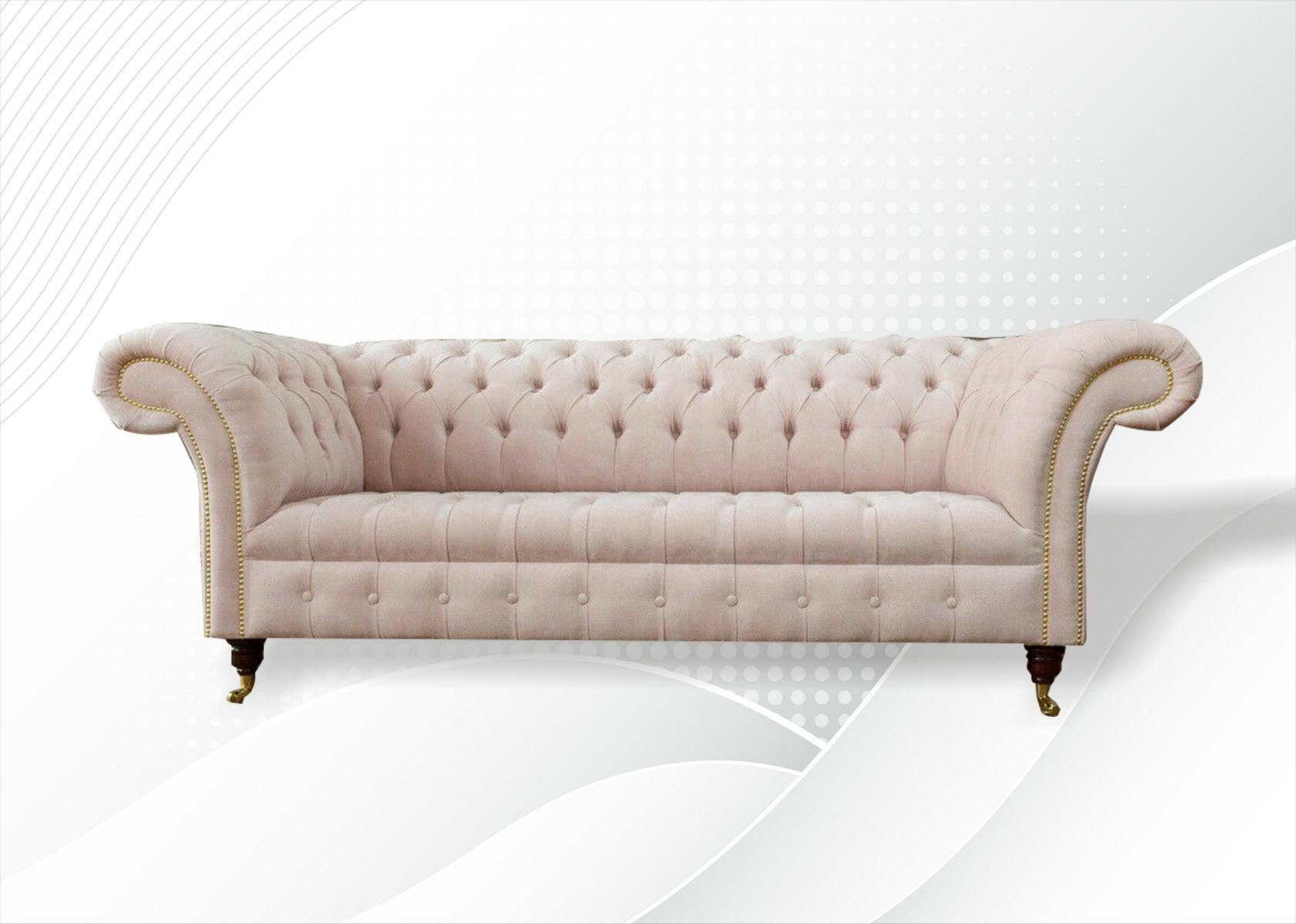 JVmoebel 3-Sitzer, Chesterfield 3 Sitzer Sofa Design Sofa Couch 225 cm