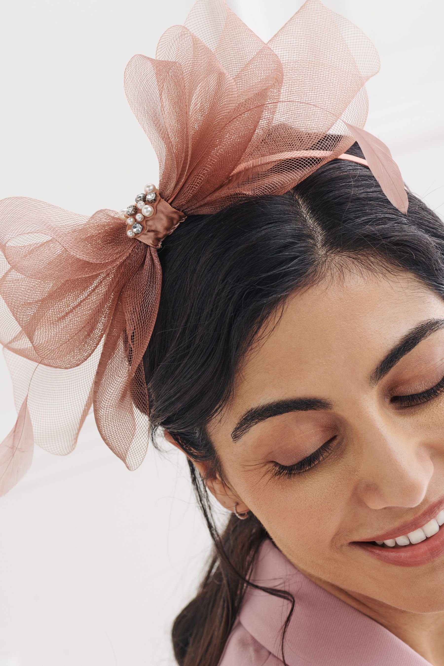 Next Haarreif Hochzeits-Haarschmuck Blush Pink