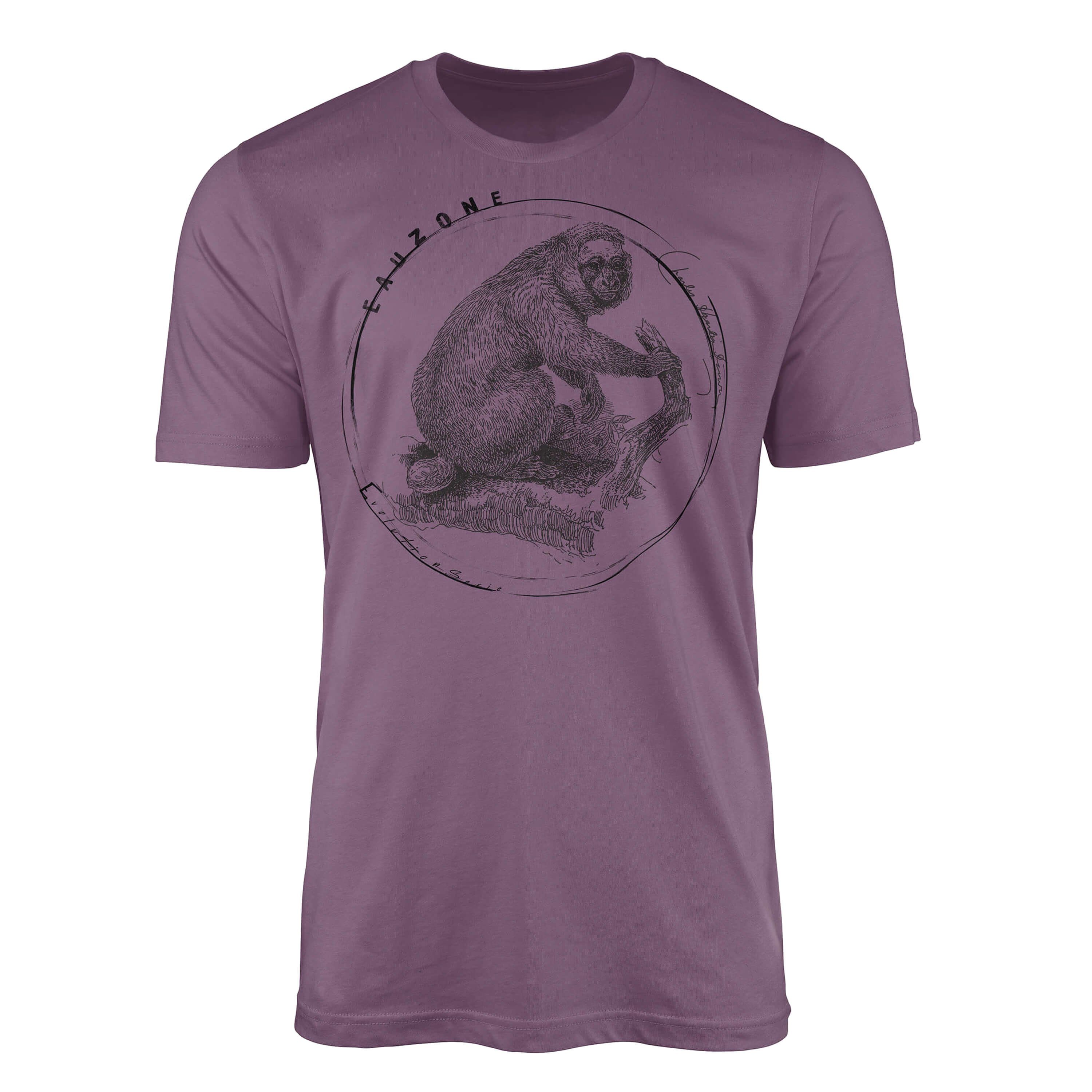 Sinus Art T-Shirt Evolution Herren T-Shirt Kahlkopf-Saki Shiraz