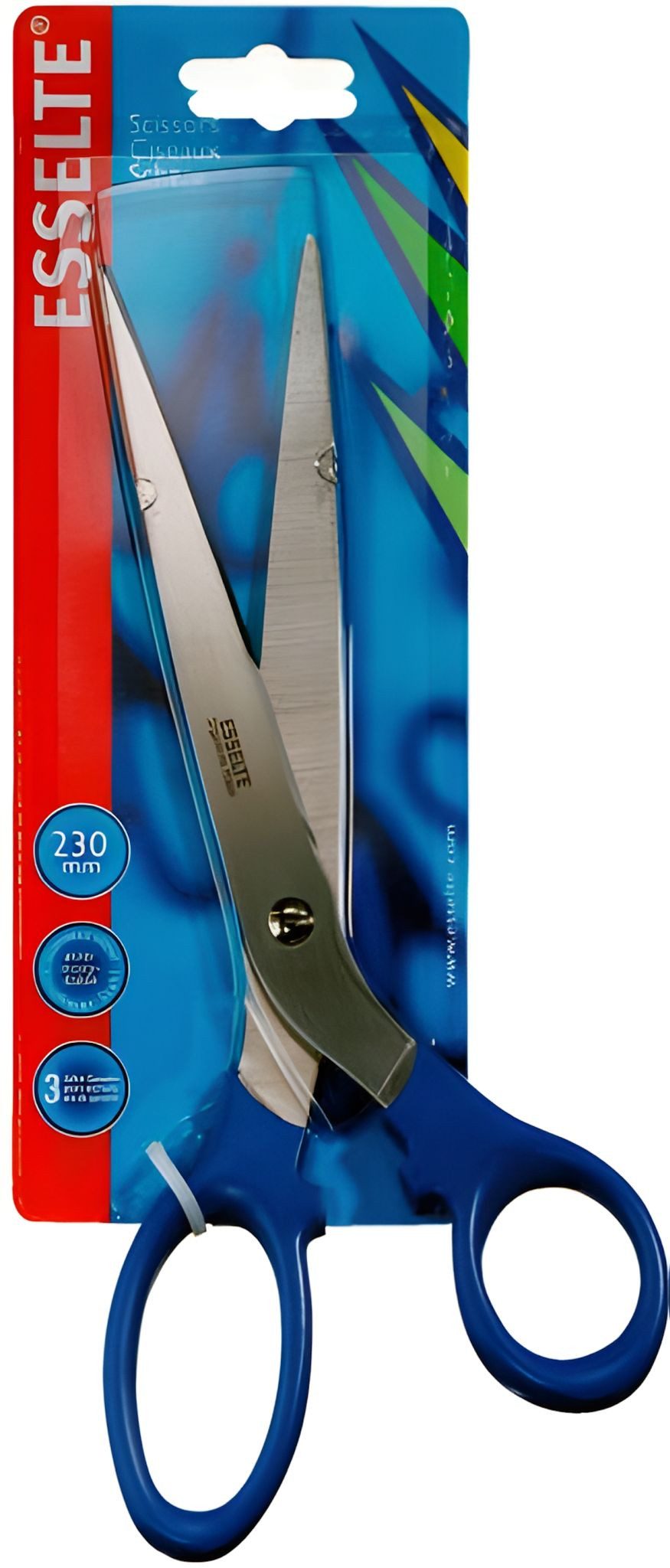 LEITZ Universalschere LEITZ Schere 23cm blau Stahl geschraubt abgerundeteSpitze Kun