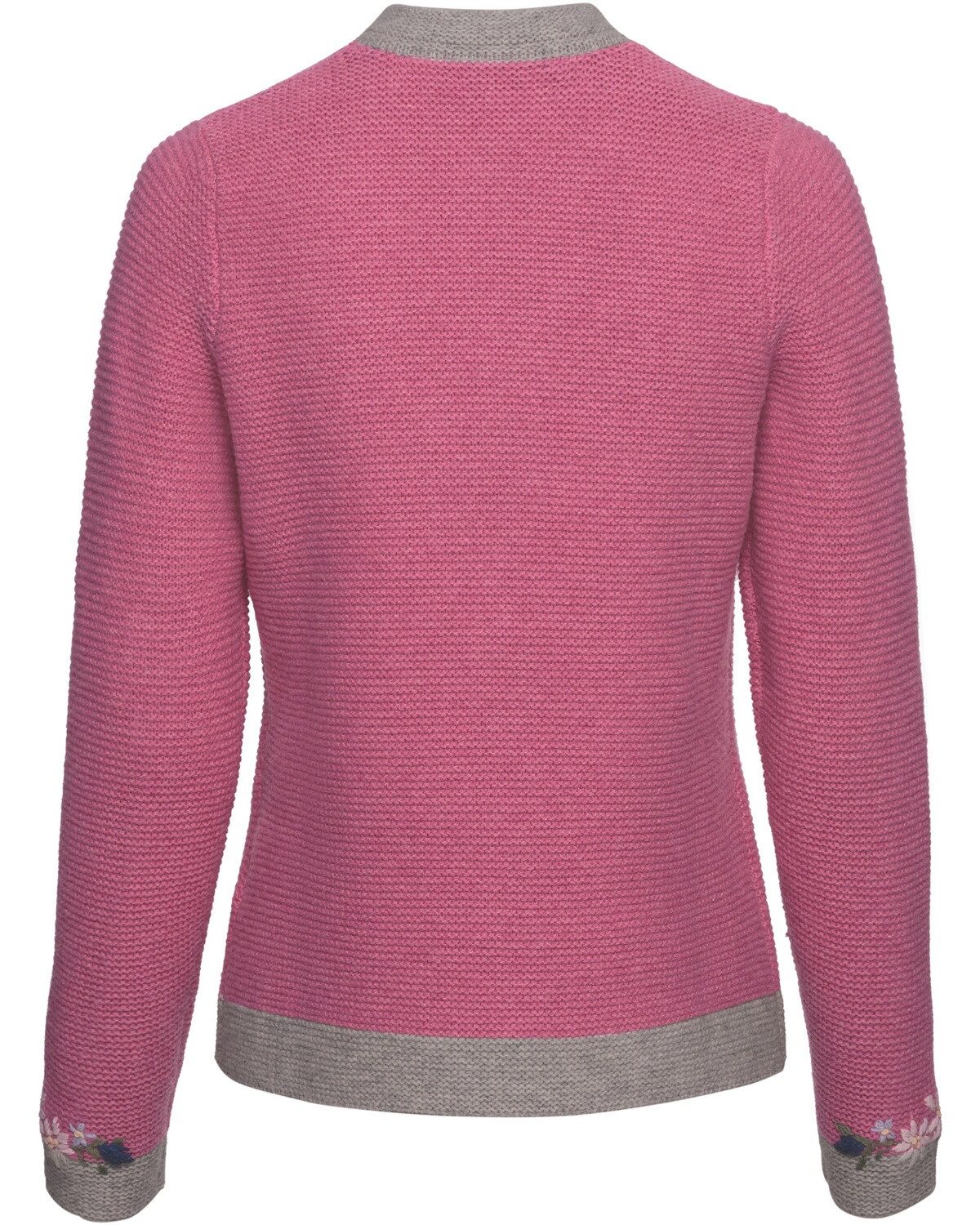 Luis Steindl Strickjacke Linksstrickjacke mit Blümchen günstig online kaufen