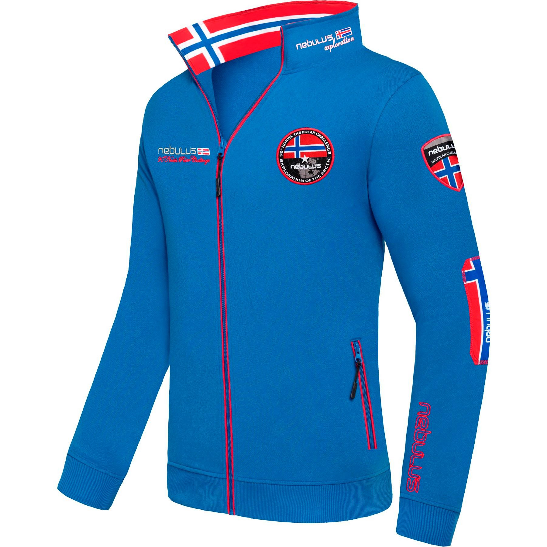 Nebulus Sweatjacke COMEBACK, P4119 - Herren, kobaltblau, L günstig online kaufen