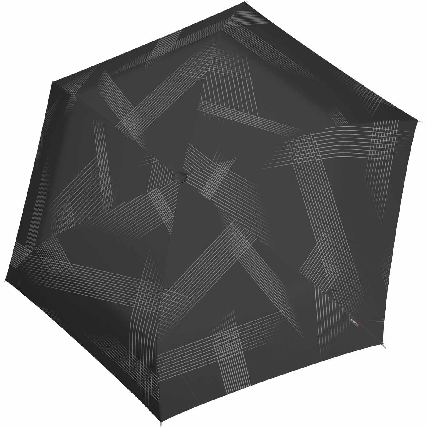 Taschenregenschirm schwarz Light leicht super - Slim Vision, Knirps® und kompakt Ultra Manual extrem US.050