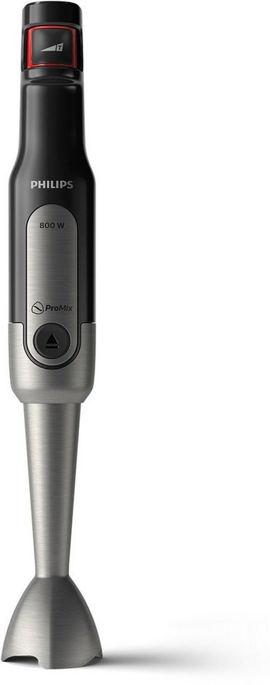 Philips Stabmixer HR2657/90 Viva, stufenlos, 800 W, inkl. 2-in-1 Togo  Trinkflasche, Spiralschneider, Schneebesenaufsatz,  Geschwindigkeitssteuerung erfolgt über die Stärke des Fingerdrucks