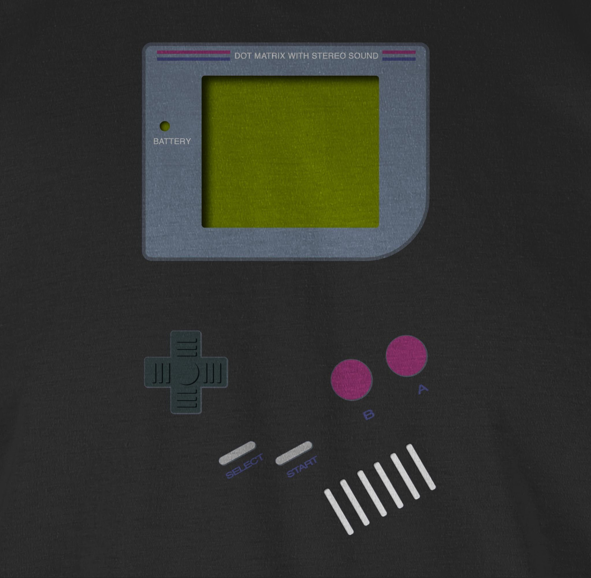 Shirtracer T-Shirt Gameboy, Nerds I 90s I 90iger I Fastnacht I Fasnacht I Fasnet Karneval & Fasching