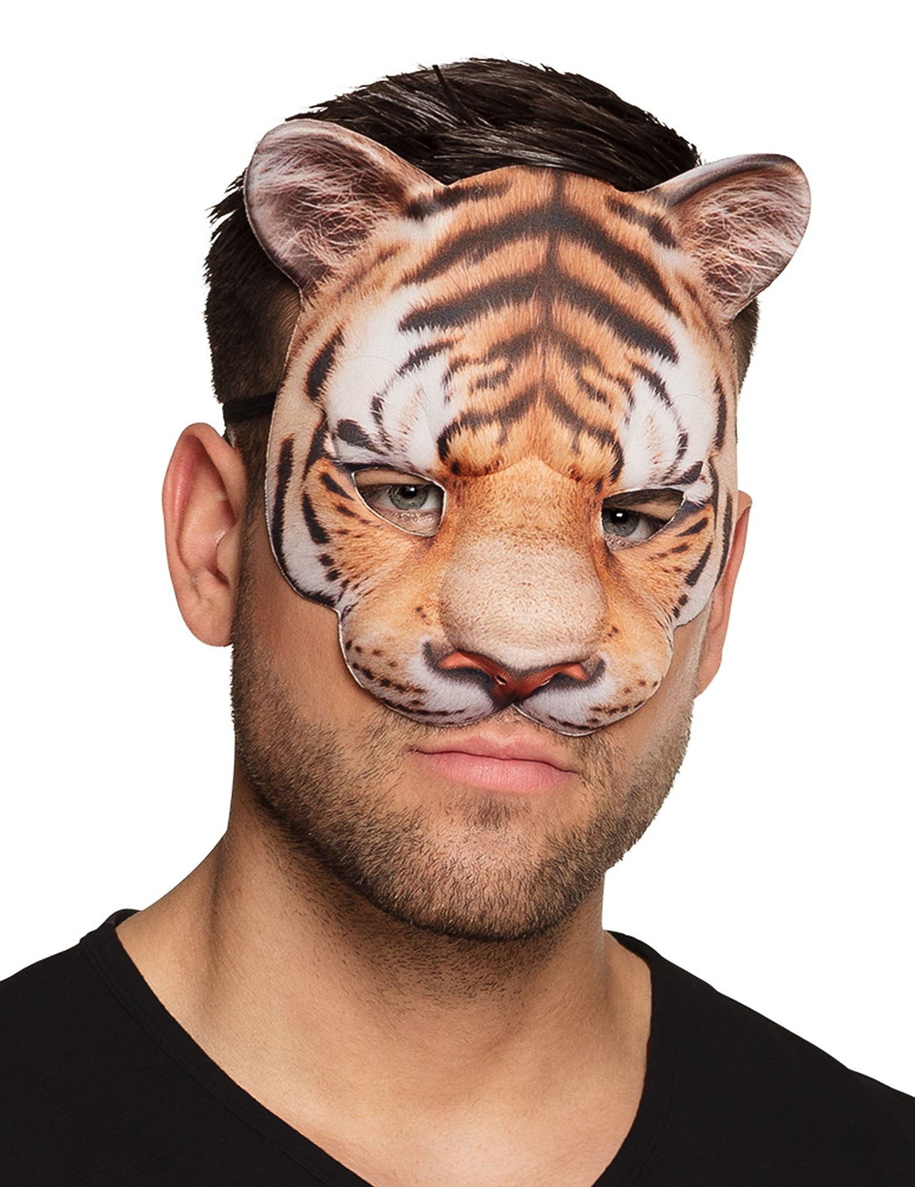 Boland Kostüm Tiger-Halbmaske für Erwachsene