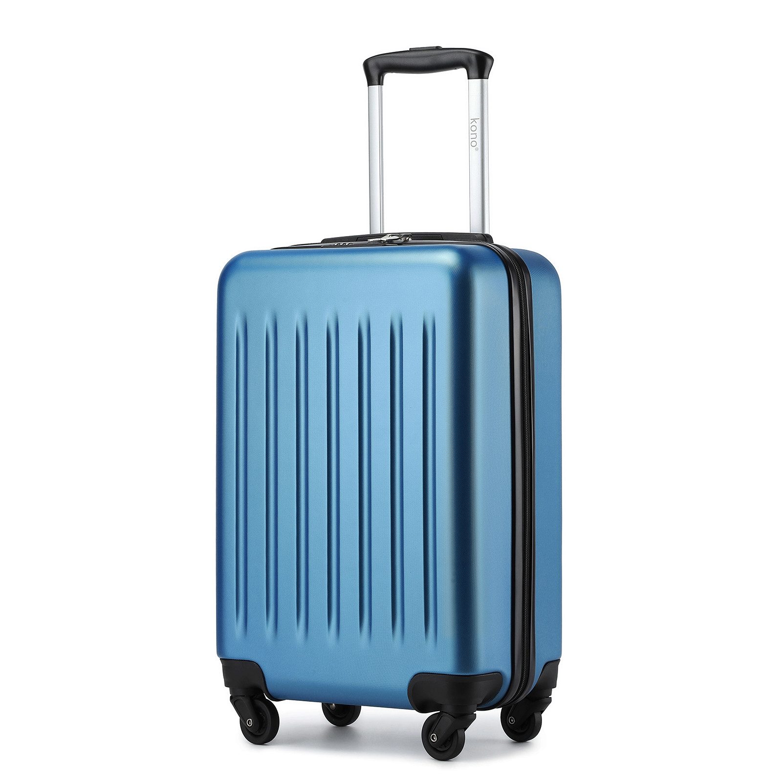KONO Handgepäckkoffer Hartschale Koffer Zwillingsrollen ABS Handgepäck Bord günstig online kaufen