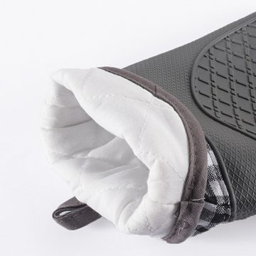 FIDDY Grillhandschuhe Ofenhandschuhe, hitzebeständige Matten, 4er-Set, (1-tlg)