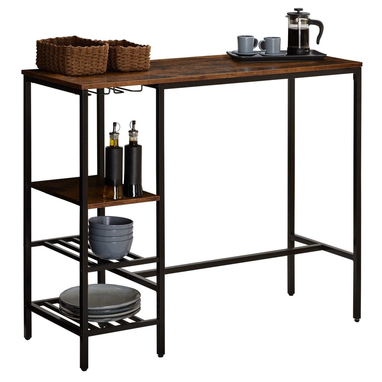 CARO-Möbel Säulen-Esstisch NELAS, Bartisch Industrial Stil günstig online kaufen