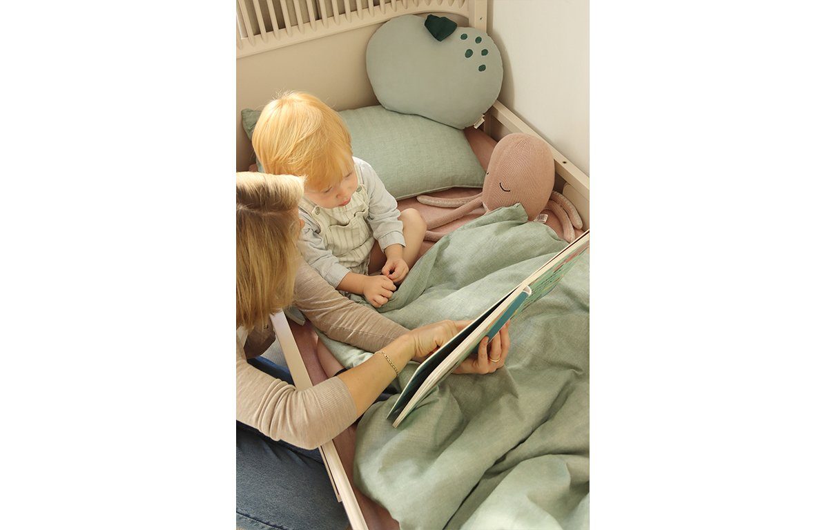 KINDSGUT Kinderbettwäsche, Baumwolle, Pistazie