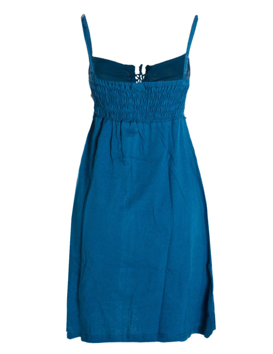 Vishes Sommerkleid Damen Babydoll-Kleid Tunika-Kleid Sommerkleid verstellbare Träger Hippie, Elfen Sytyle