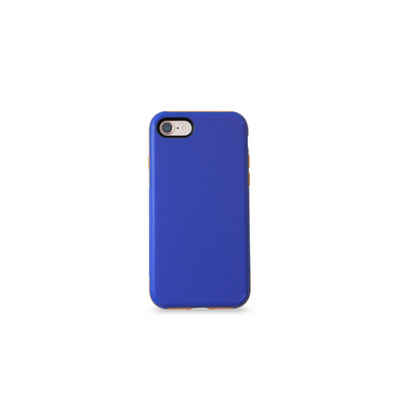 KMP Creative Lifesytle Product Handyhülle Sporty Schutzhülle für iPhone 6, 7, 8, SE2, SE3, Blue/Orange 4,7 Zoll