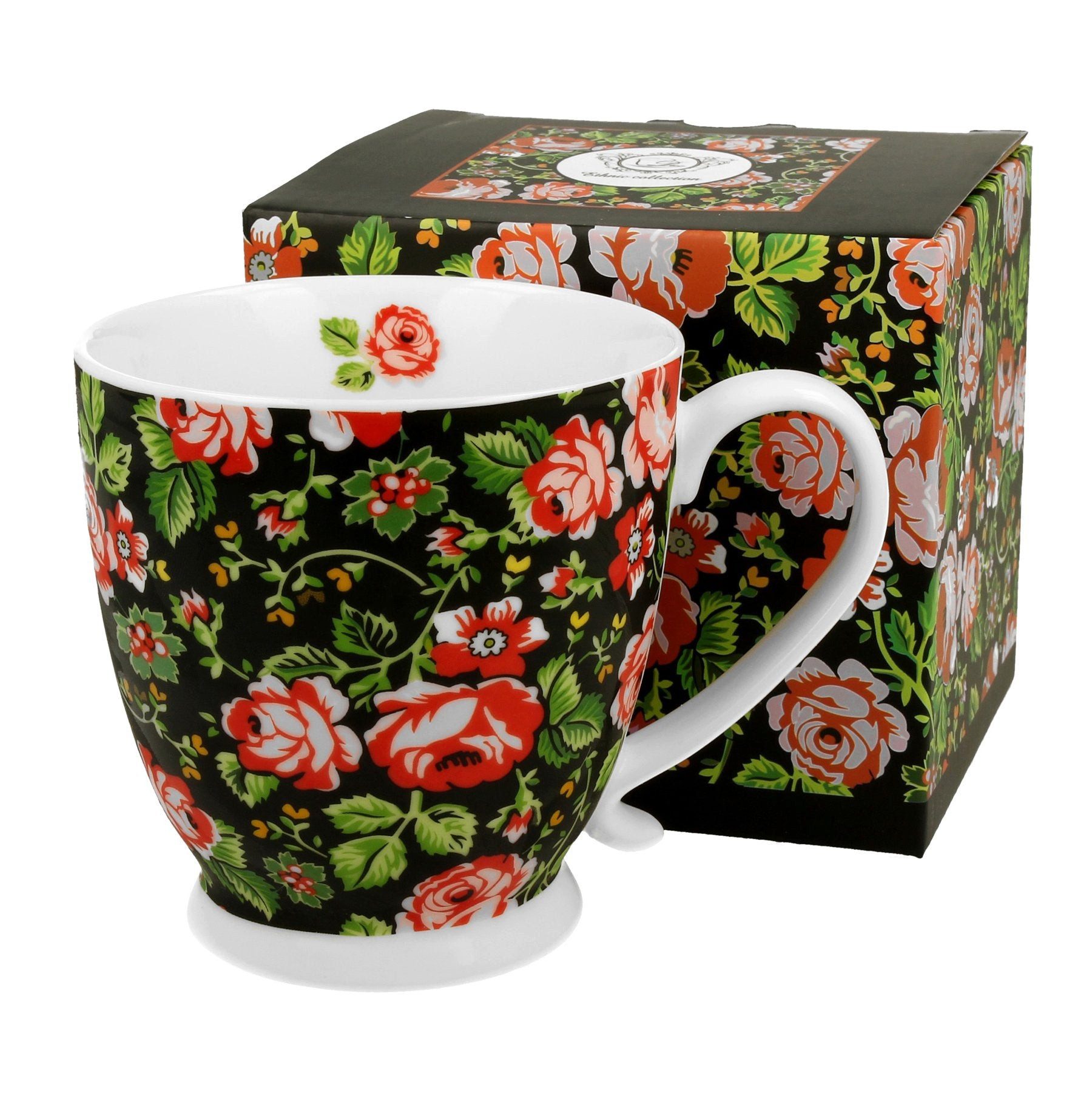 Duo-Gift Tasse Vintage Tasse von Duo romantische Blumen 460 ml, Vintage Tasse von Duo romantische Blumen 460 ml