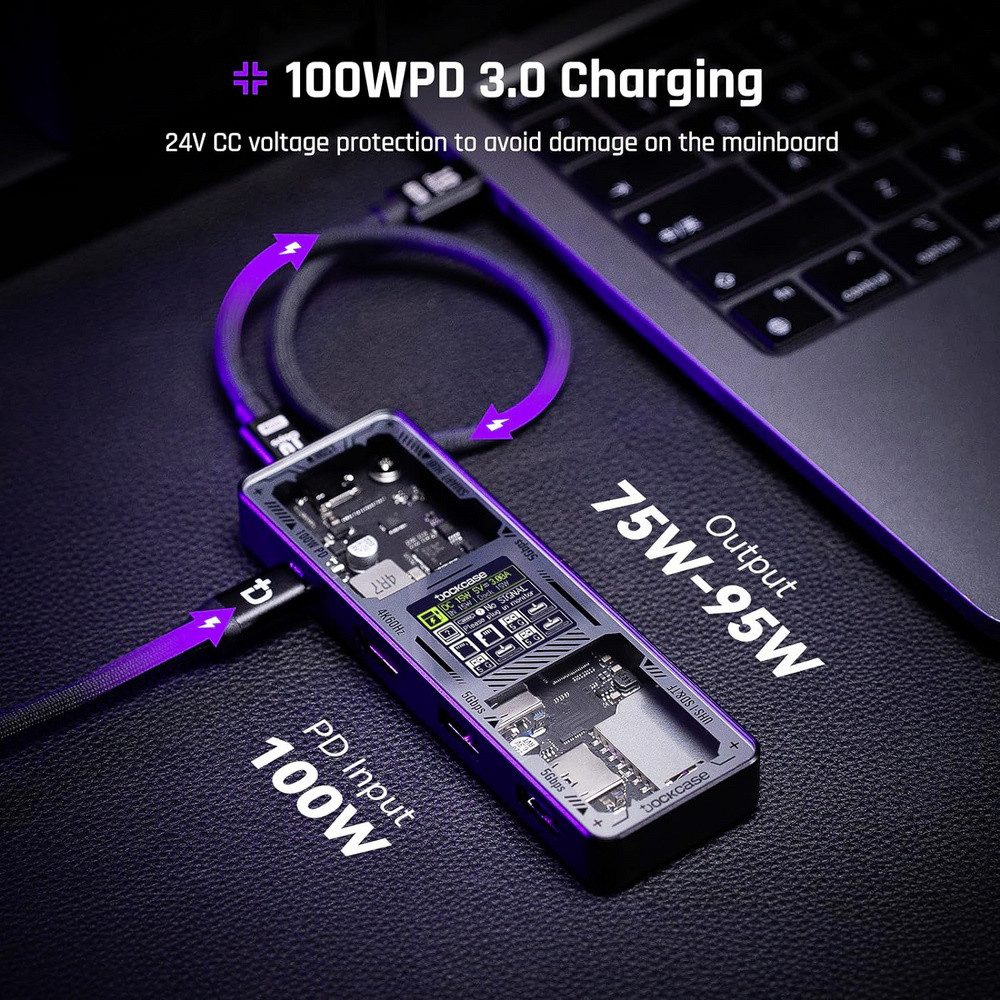 Dockcase Laptop-Dockingstation Dockcase USB-C® Dockingstation DPR71S-EB Passend für Marke Dockingsta