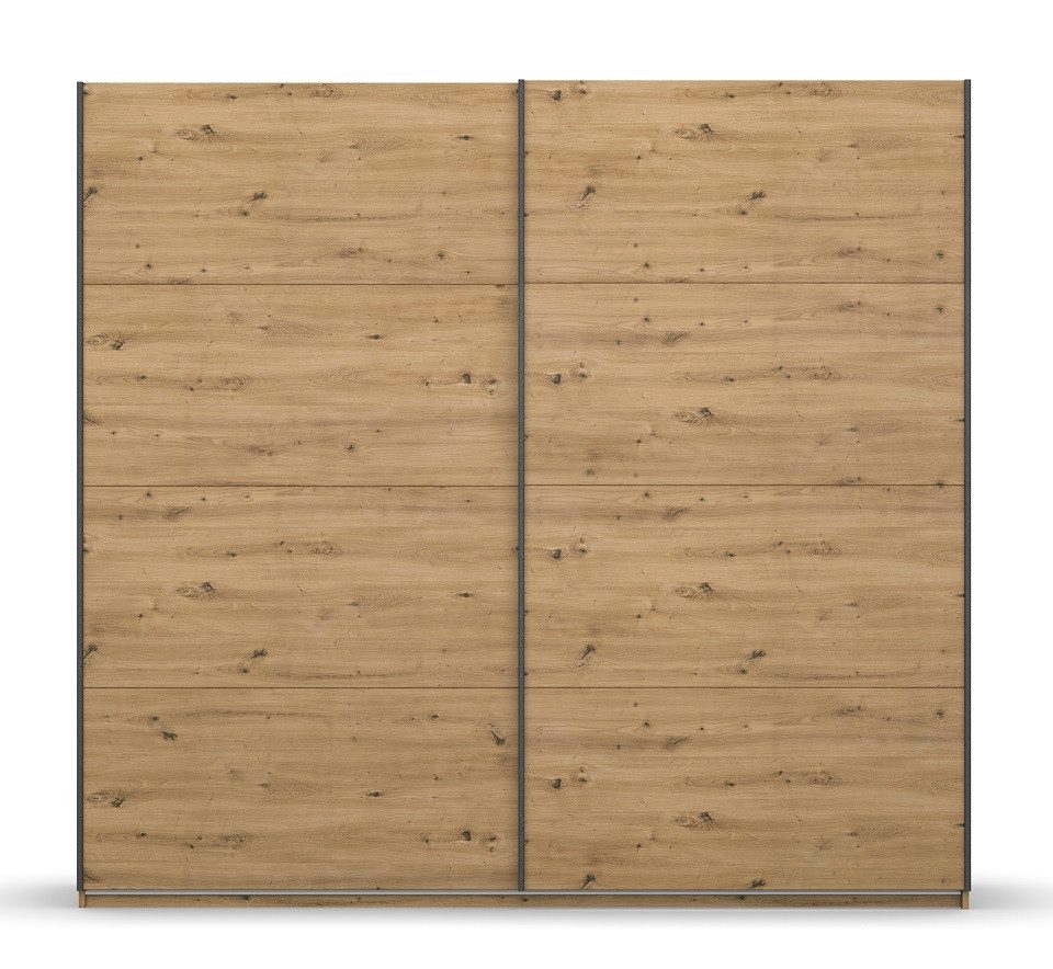 Rauch Möbel Kleiderschrank Kleiderschrank Schwebetürenschrank Apollon, 2-türig, Eiche Artisan