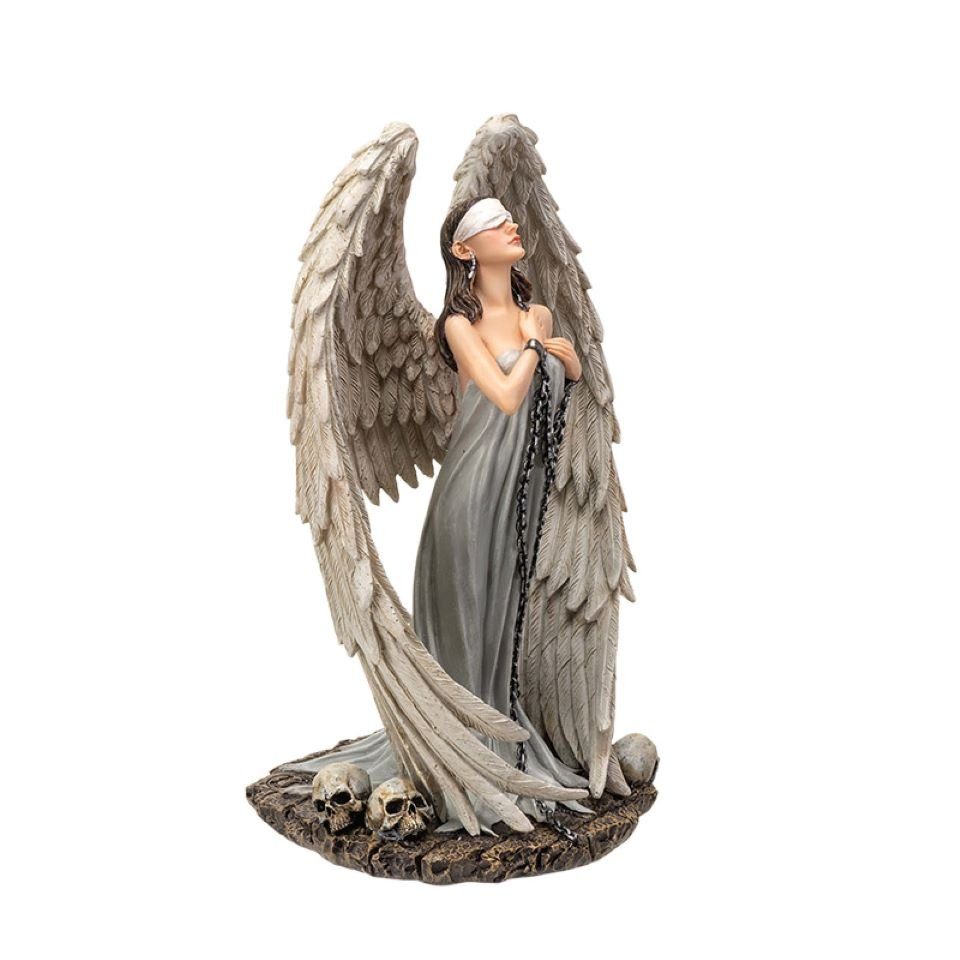 MystiCalls Engelfigur Engel "Captive Angel" - Gothic, Fantasy, Engel, Gefangener Engel (1 St), Sammelfigur, Sammlerfigur, Designerfigur, Dekofigur, Dekorationsobjekt