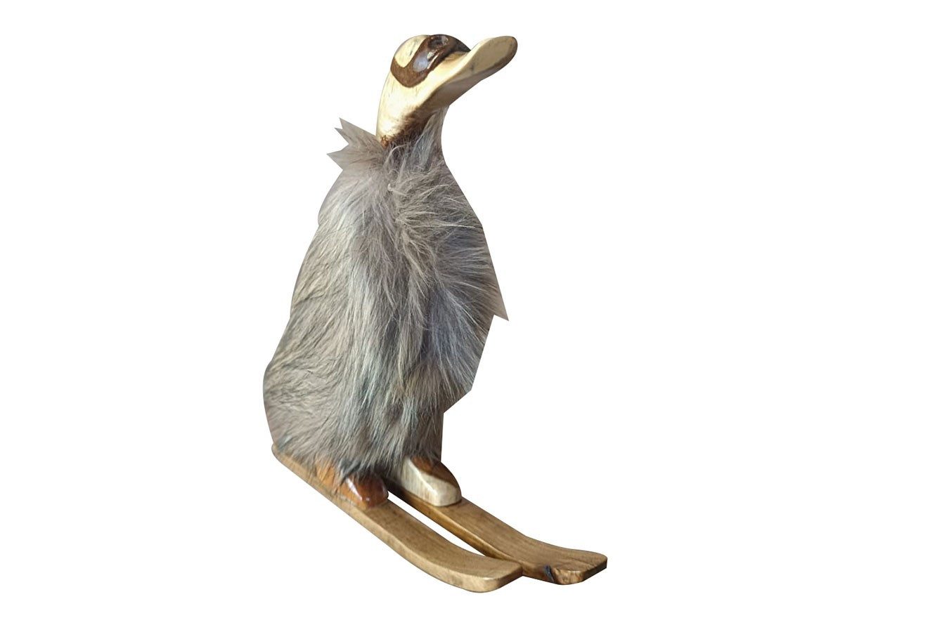 Tischhelden Schüssel Duckling Ski braun H 30 cm