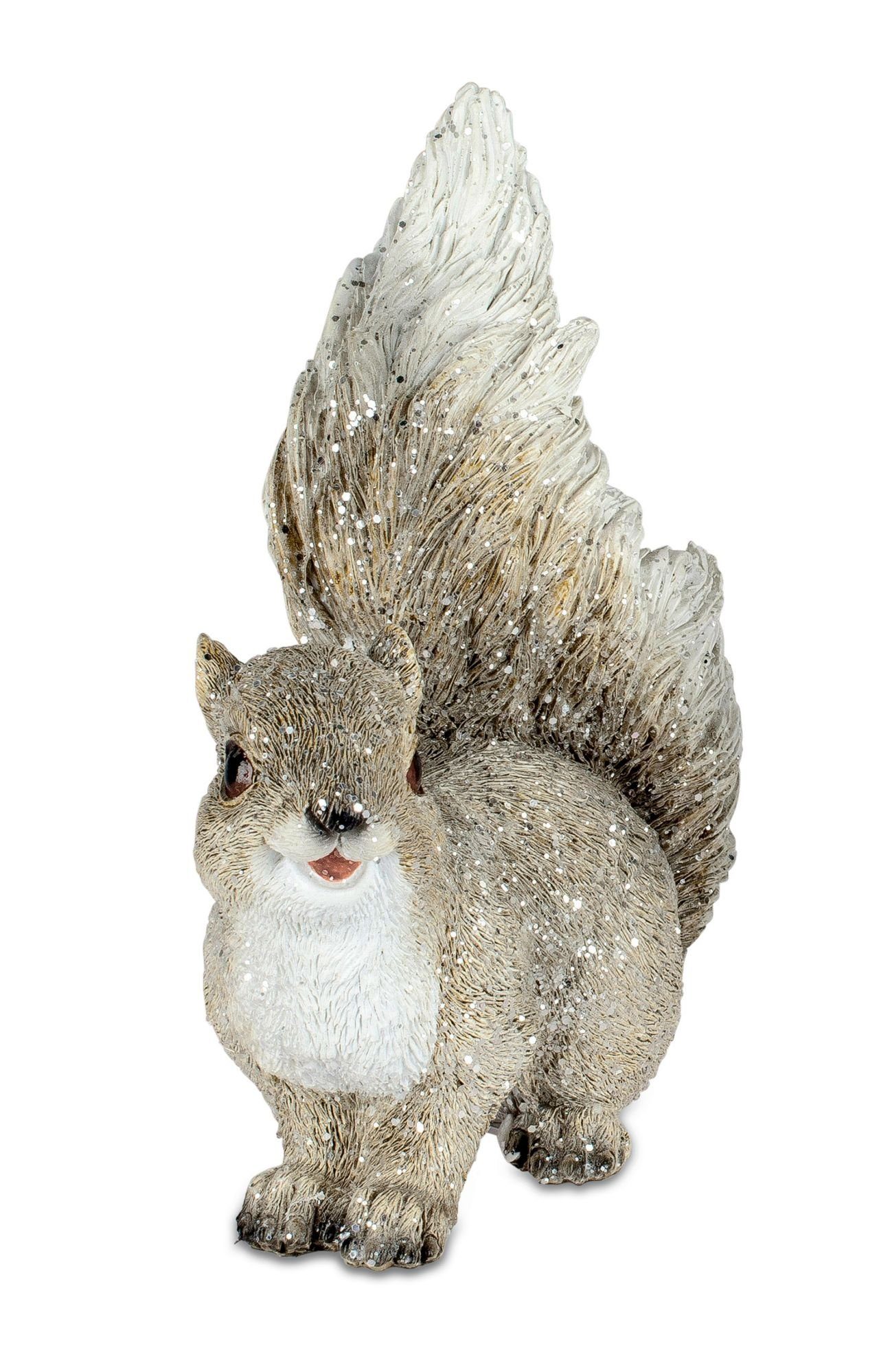 formano Tierfigur Dekofigur Eichhörnchen oder Igel auf Ast Herbst- und  Winterdekoration