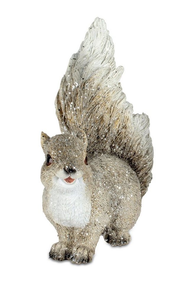 formano Tierfigur Dekofigur Eichhörnchen oder Igel auf Ast Herbst- und  Winterdekoration