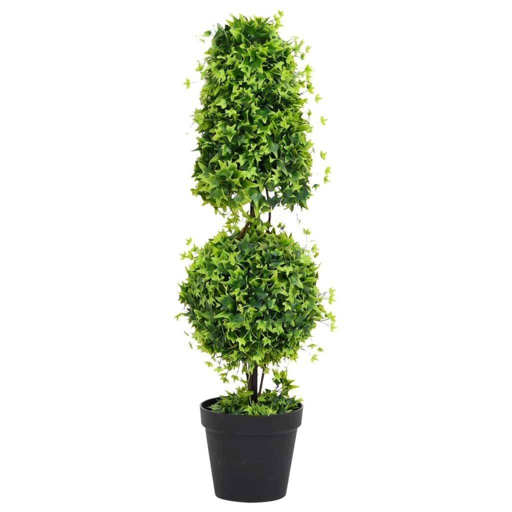 Kunstrasen Künstlicher Buchsbaum mit Topf Grün 100 cm, vidaXL, Höhe: 100 mm
