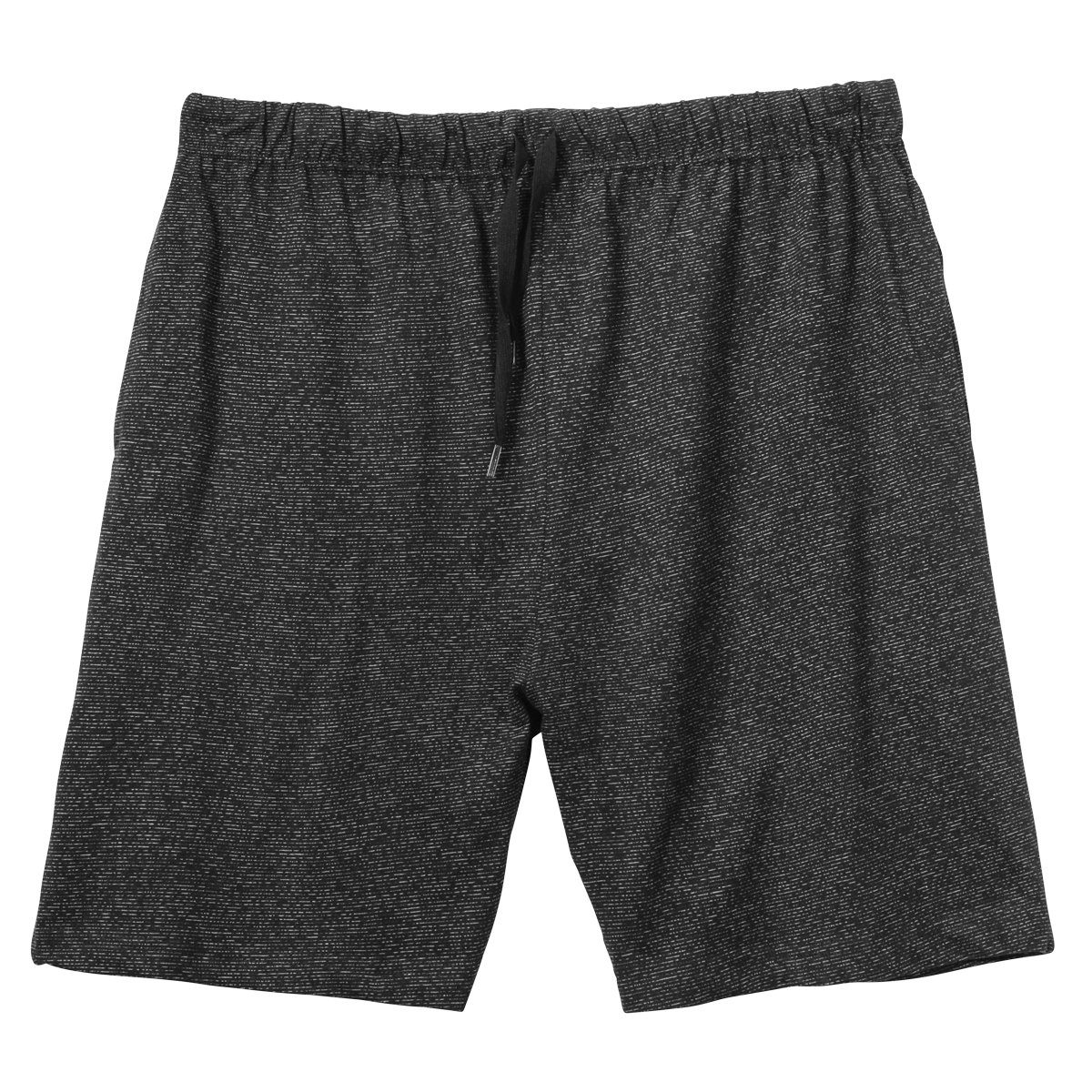 ADAMO Relaxshorts Adamo kurze Homewear-Hose Übergröße schwarz melange