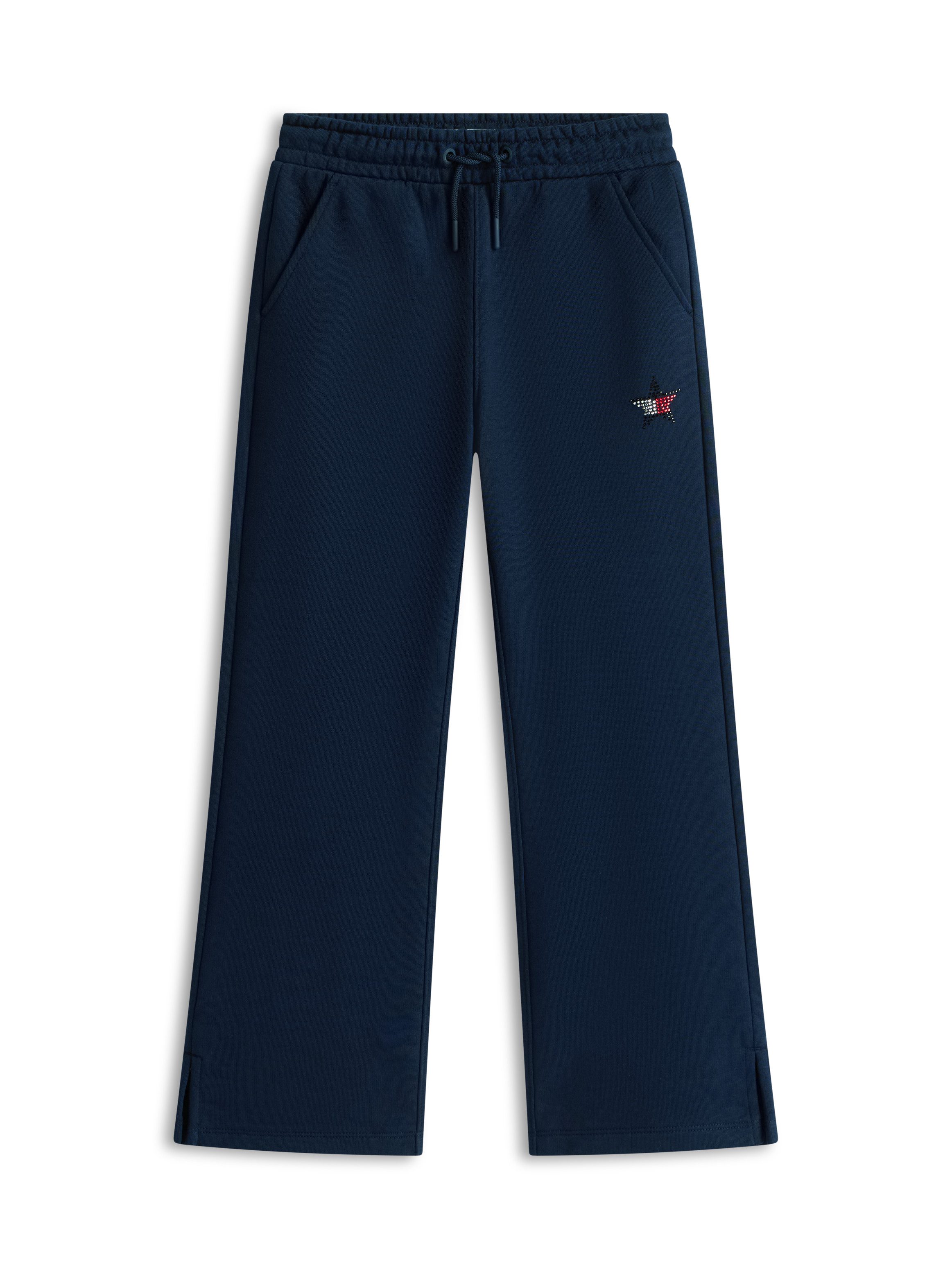 Tommy Hilfiger Jogginghose STAR SWEATPANT Kinder bis 16 Jahre, mit Strass-Label, loose fit – Bild 5 von 5