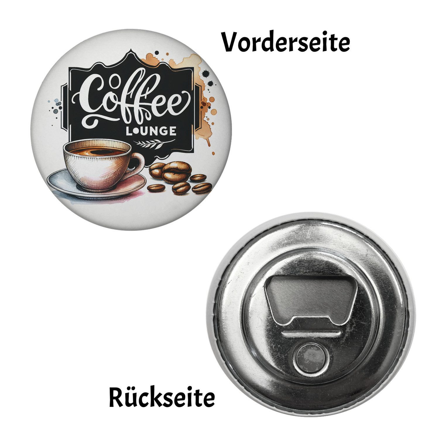 Thumbnail - speecheese Magnet Coffee Lounge Magnet mit Flaschenöffner rund