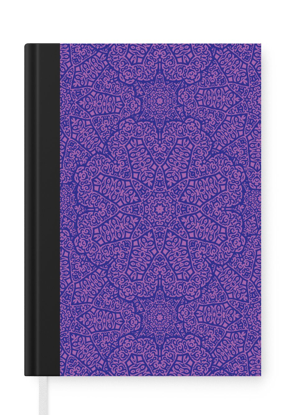 MuchoWow Notizbuch Mandala - Design - Abstrakt - Bohème, Journal, Merkzettel, Tagebuch, Notizheft, A5, 98 Seiten, Haushaltsbuch