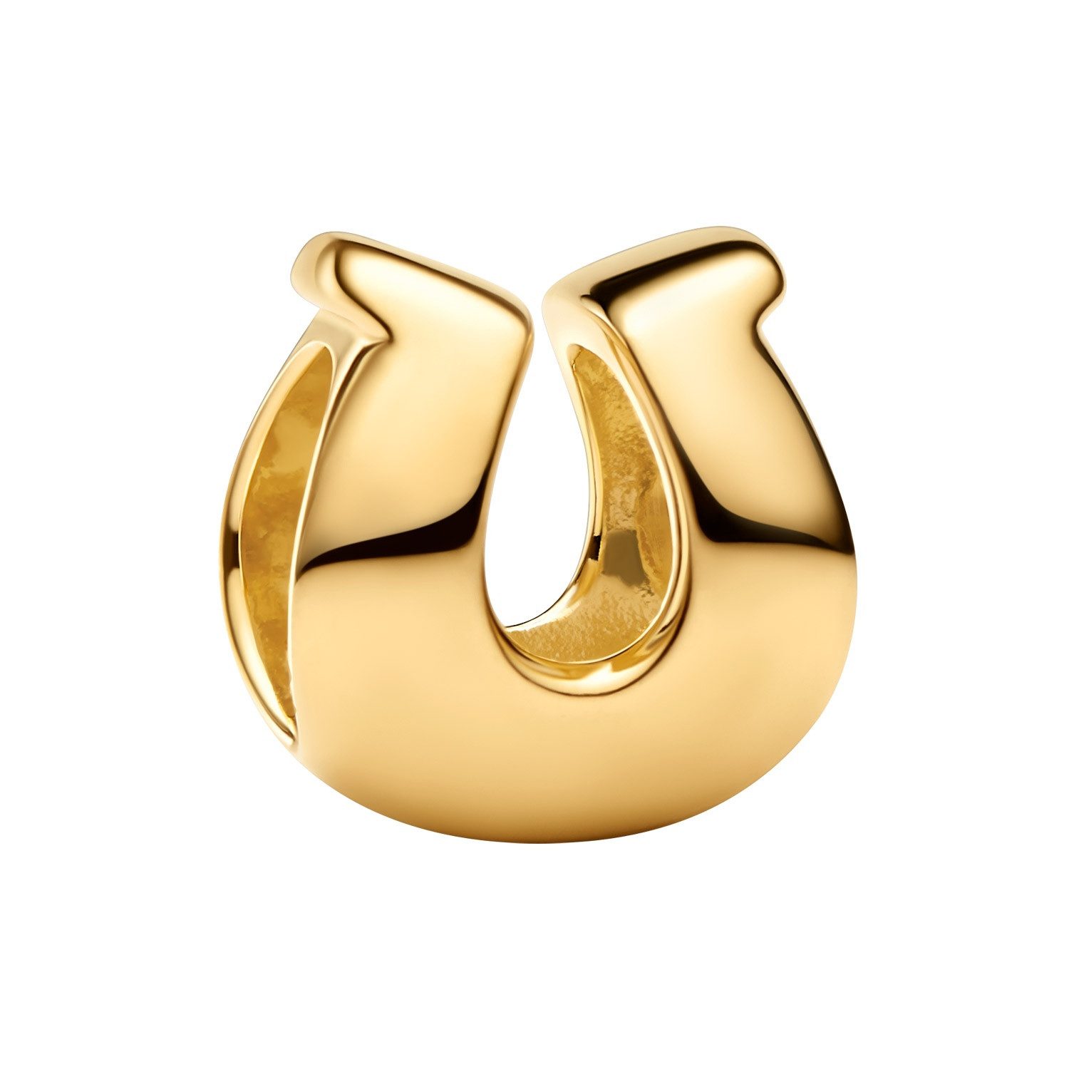 Pandora Bead Goldfarbener Charm Hufeisen Mini