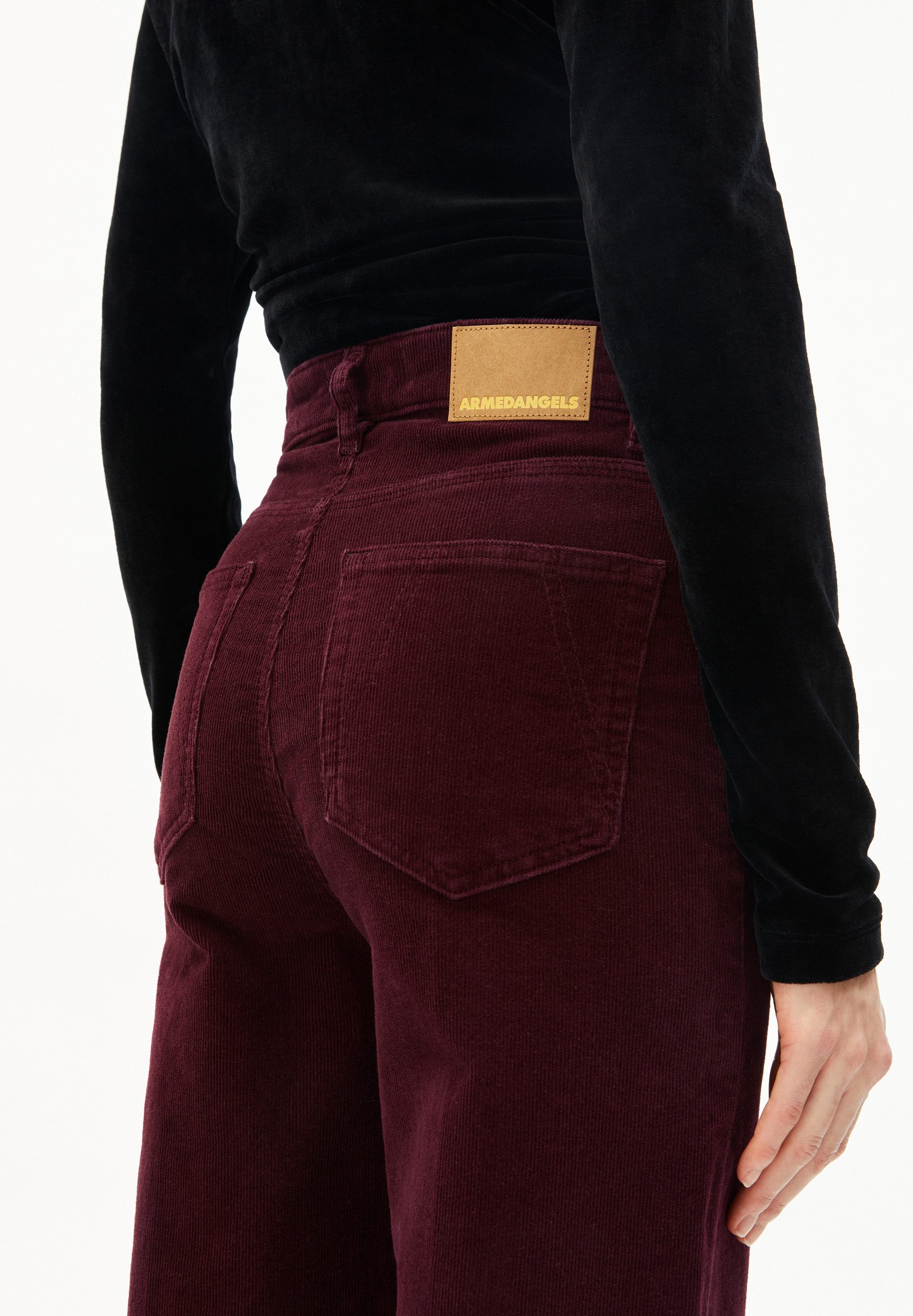 Armedangels Stoffhose MURLIAA CORDUROY Cordhose aus Bio-Baumwoll Mix (High Waist, Skinny Fit)