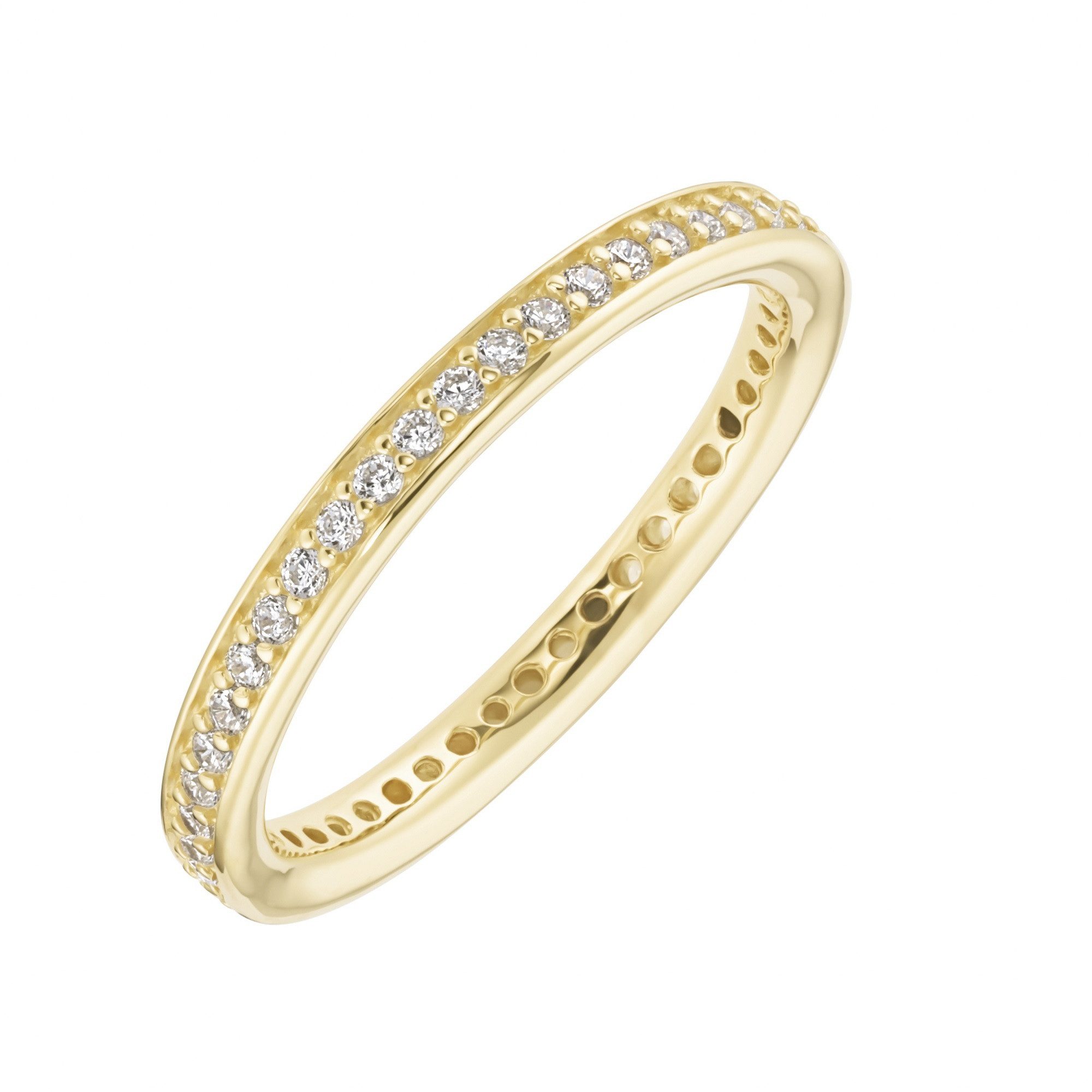 Silberring mit Zirkonia, Silber 925