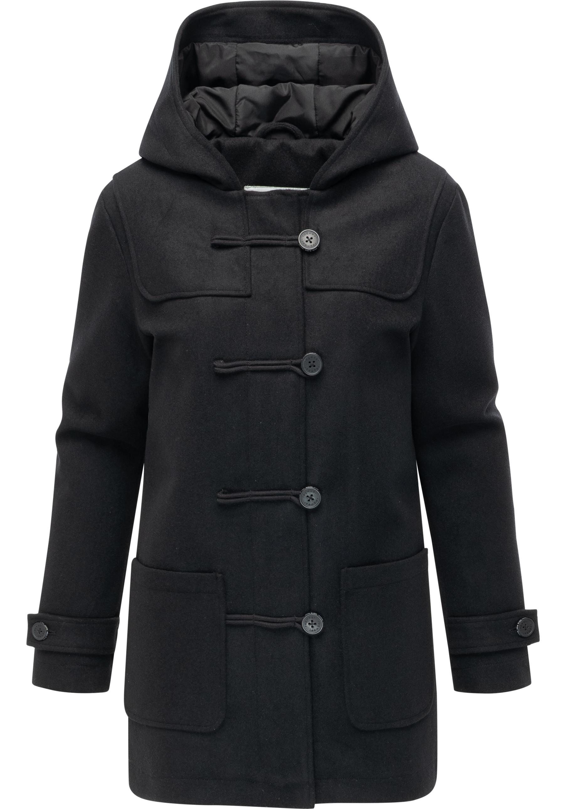 Ragwear Wintermantel Duffina YOUMODO warmer Mantel mit Knopfleiste