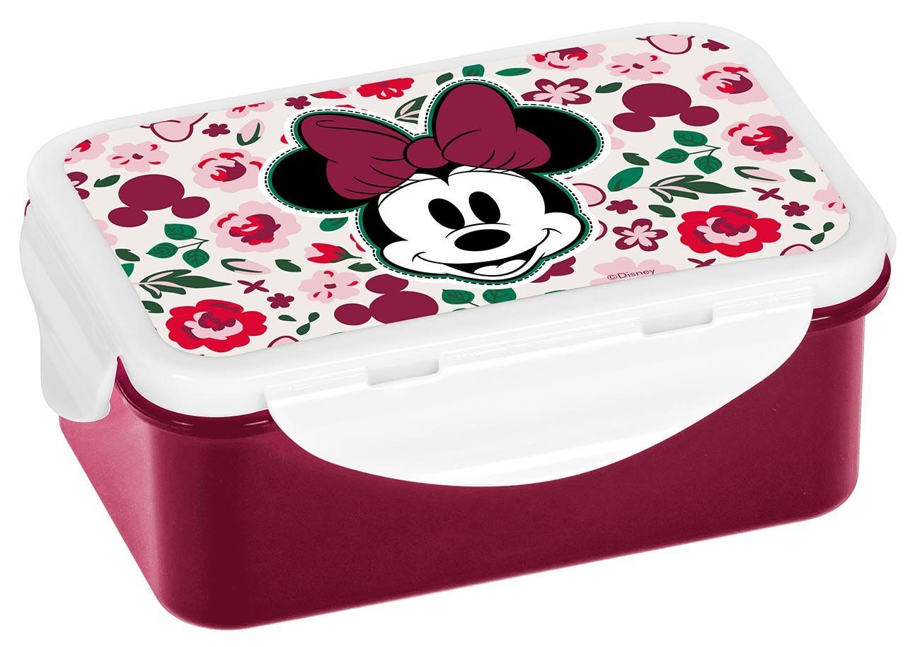 Geda Labels GmbH Lunchbox Minnie Kids, PP, (1-tlg), Rot, 16x10,5x6,5cm, spülmaschinengeeignet