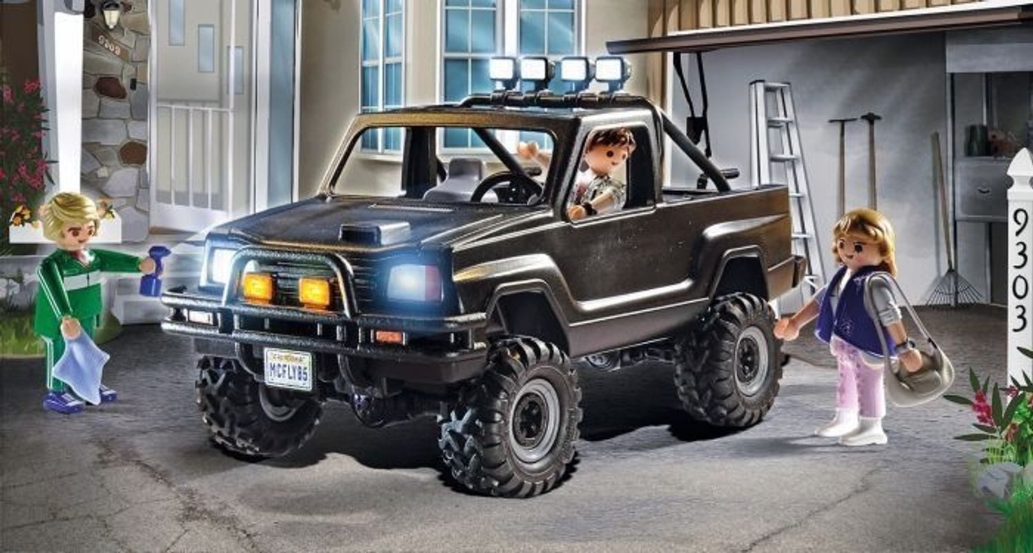 Playmobil® Back to the Future Marty's Pick-up Truck Konstruktions-Spielset, (Marty's Pick-up Truck), Made in Europe