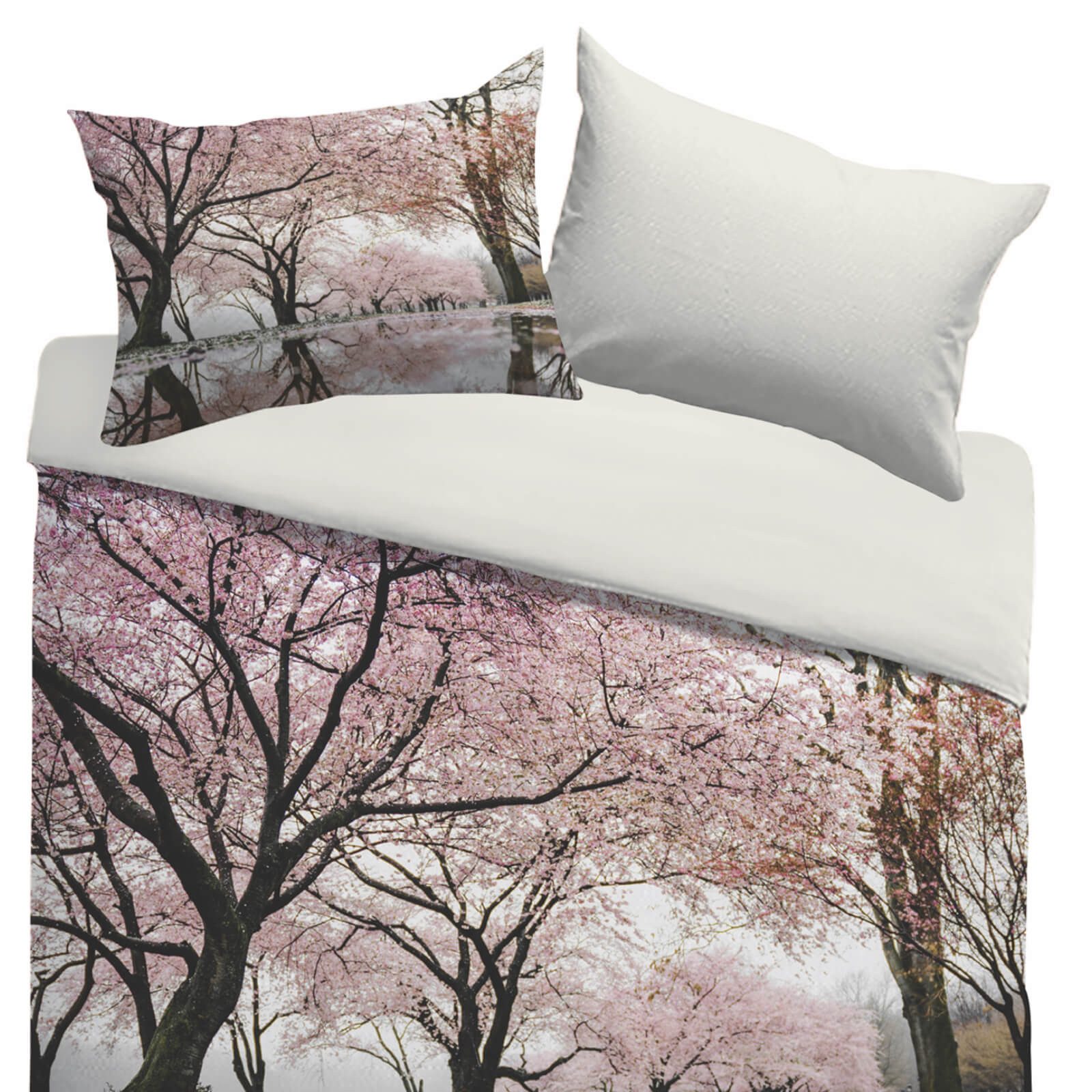 Kayori Bettwäsche Sognamo Navan Bunt, Baumwolle, 2 teilig, Landschaft, Bäum günstig online kaufen