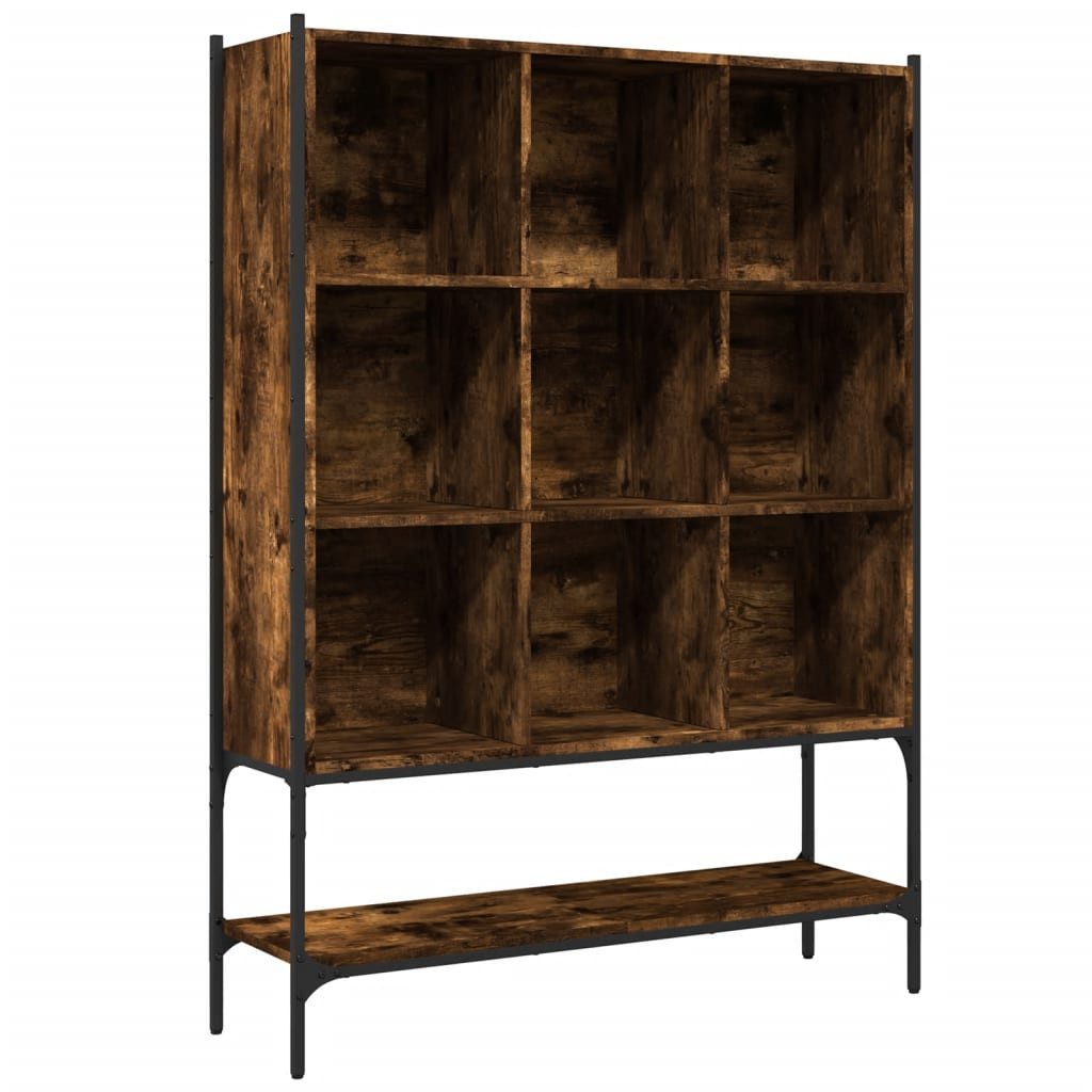 vidaXL Bücherregal Bücherregal Räuchereiche 102x30x141,5 cm Holzwerkstoff, 1-tlg.