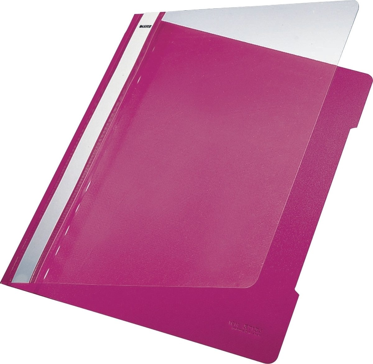 LEITZ Hefter Sichthefter A4 PVC langes Beschriftungsfenster pink