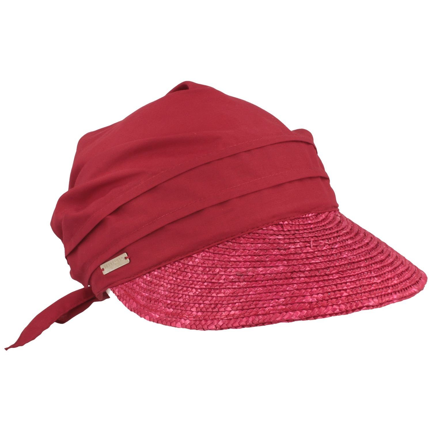 Seeberger Visor Strohcap mit Strohbortenschild