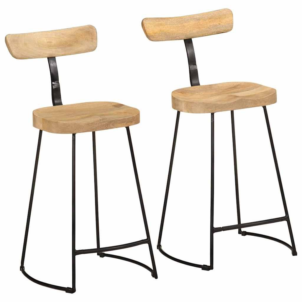 Barhocker Barhocker 2 Stk. 49x43x88 cm Massivholz