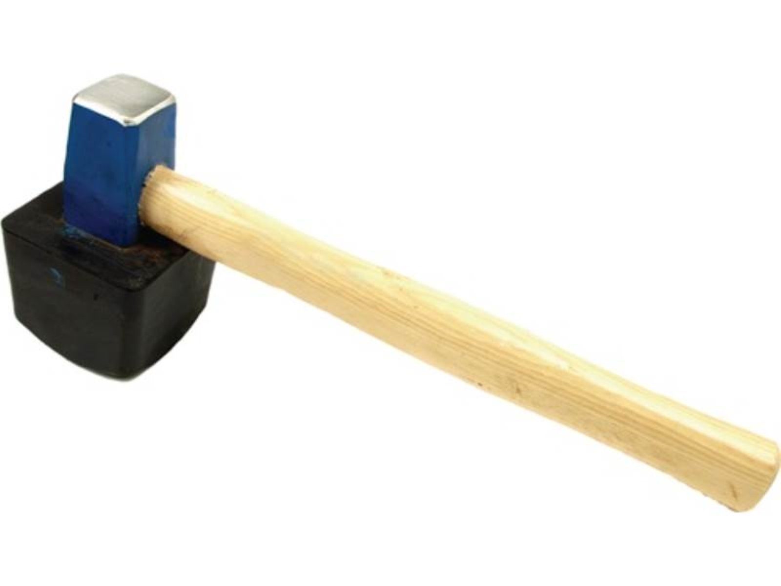 PROMAT Hammer Plattenlegerhammer 1500g eck.(anvulkanisiert) mit anvulkanisierten Gum
