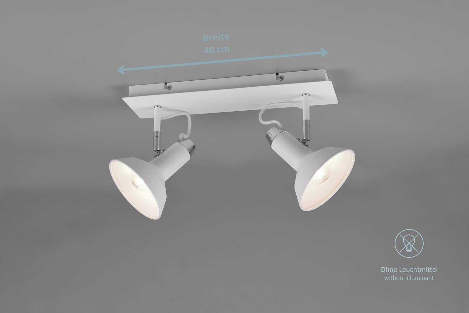 lightling Deckenspot Roxanne, ohne Leuchtmittel, schwenkbar, Innenschirm