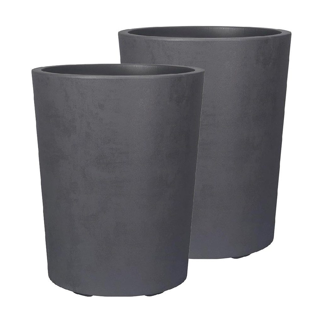 Kreher Pflanzkübel 'Millennium' aus Kunststoff 48 Liter, 2 Stück (Farbe wählbar)