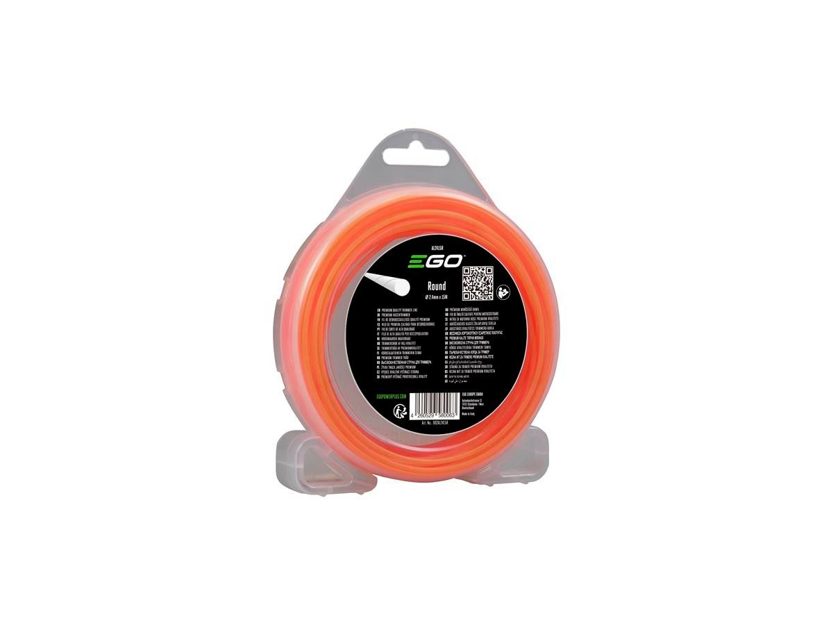 EGO POWER PLUS Trimmerfaden AL2415R, 15 m Länge, 2.4 mm Fadendurchmesser, für ST1400E / ST1500E / ST1600E