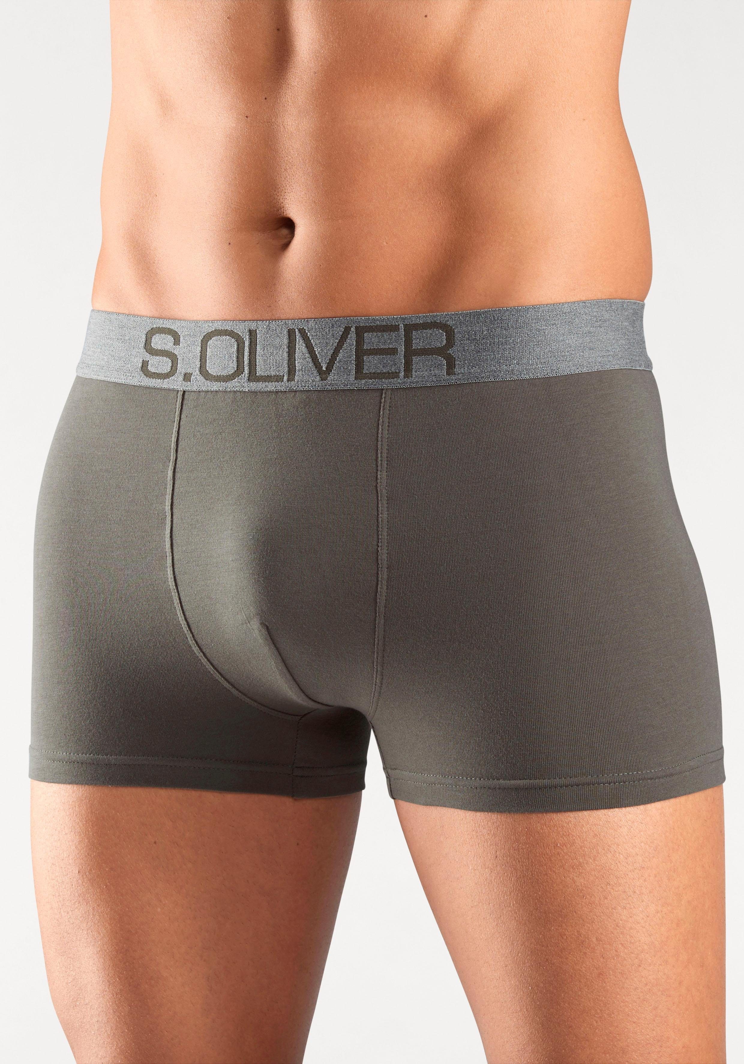 s.Oliver Boxer Boxershorts für Herren (Packung, 4-St) mit kontrastfarbenem Webbund – Bild 4 von 5