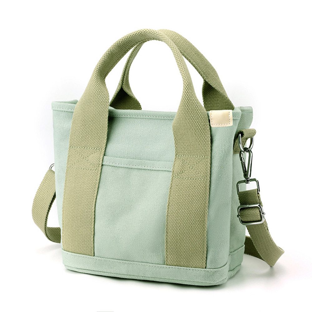 nsihing Handtasche Schultertasche Canvas, Umhängetasche Tote Bag mit Reißverschluss