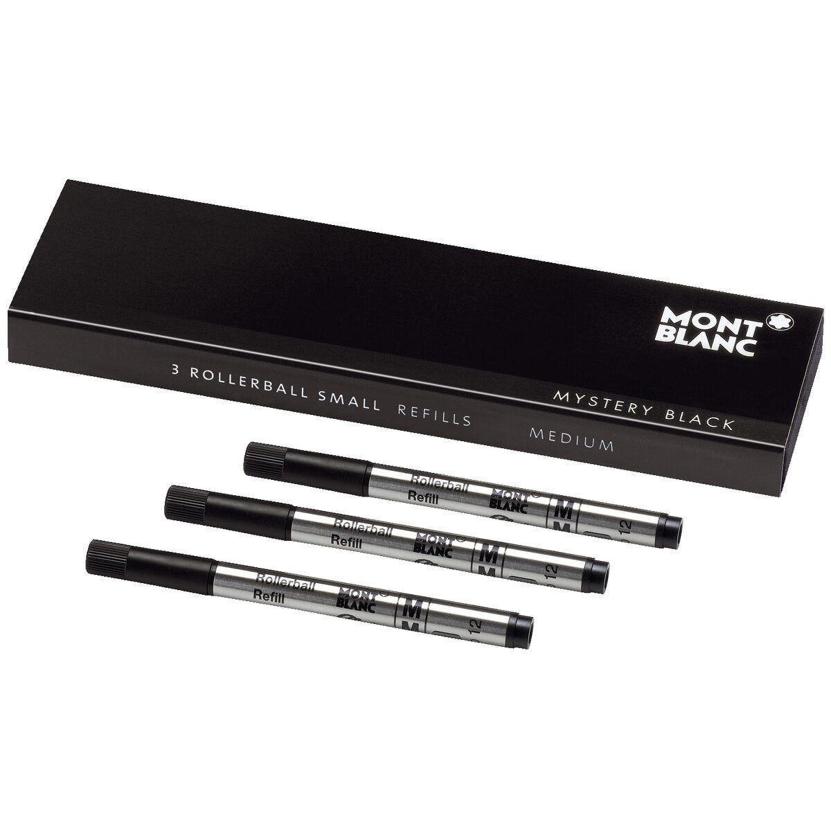 MONTBLANC Kugelschreiber Tintenrollermine Mozart - M small mystery black 3 Stück.