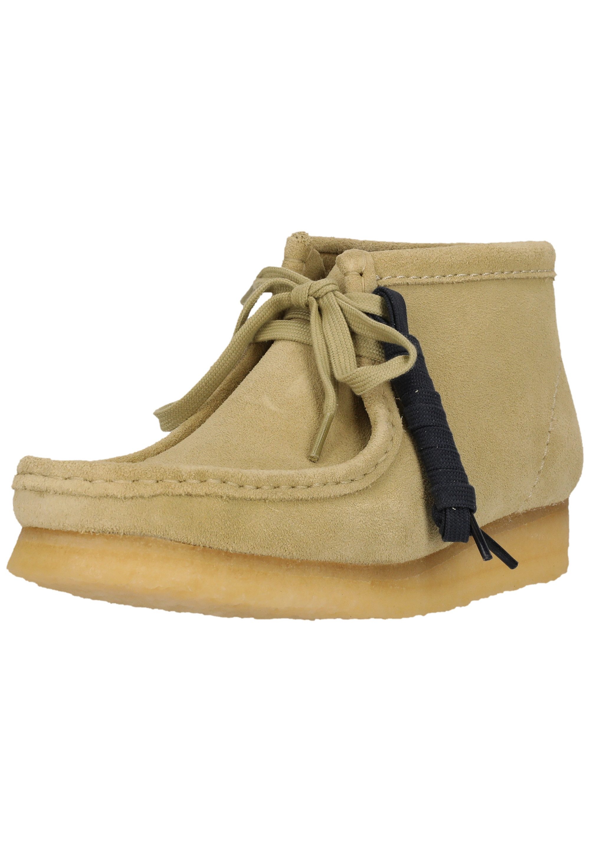 Clarks Wallabee Boot Maple Suede Schnürschuh mit ikonischer Sohle