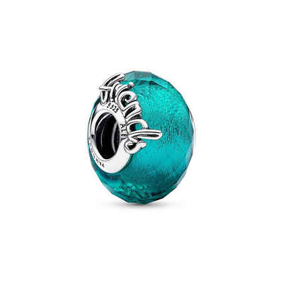 Pandora Bead Charm Freundschaft aus 925er Silber, türkises Glas von PANDORA