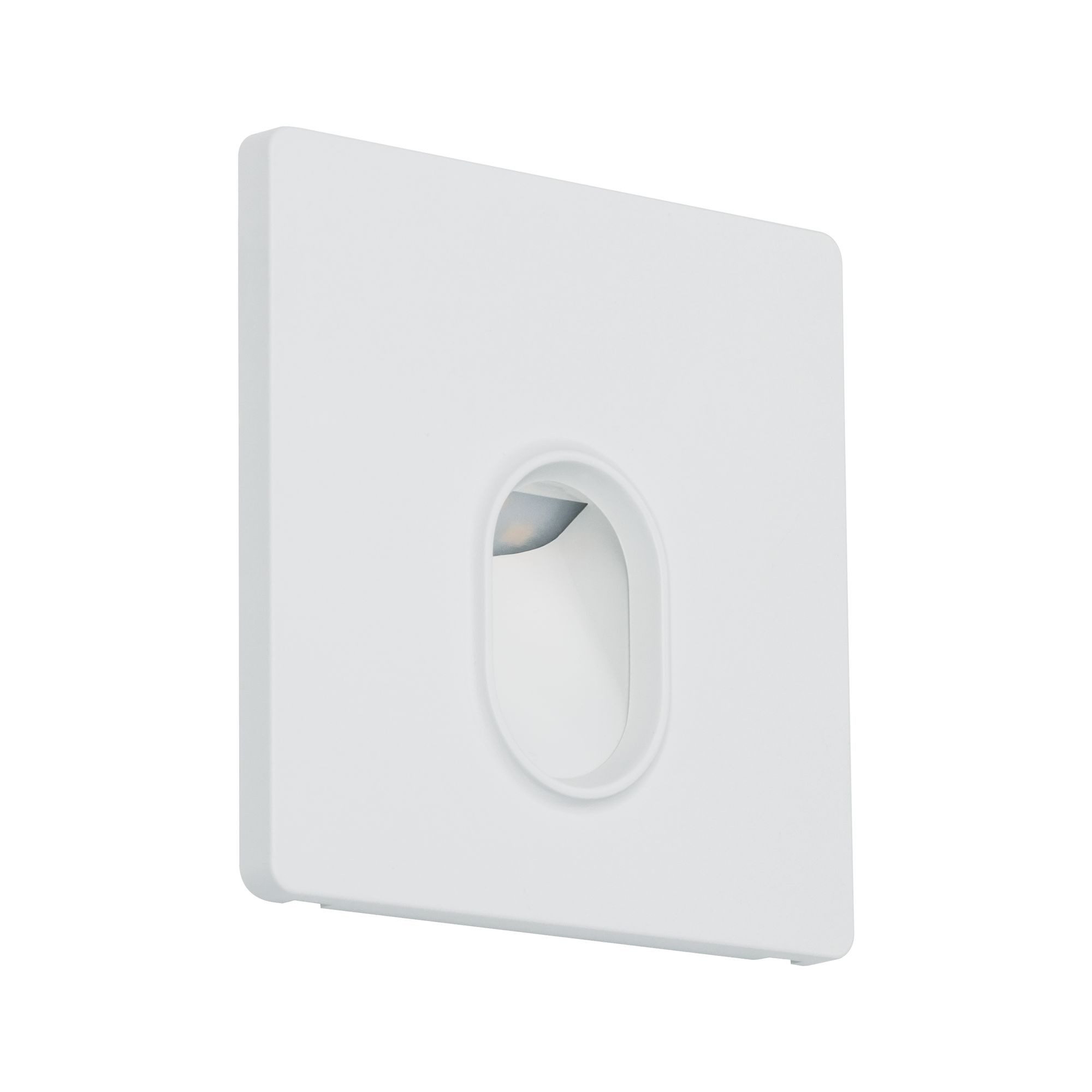 Paulmann LED Wandleuchte Einbauleuchte eckig Weiß 1,7W, LED fest integriert, Warmweiß