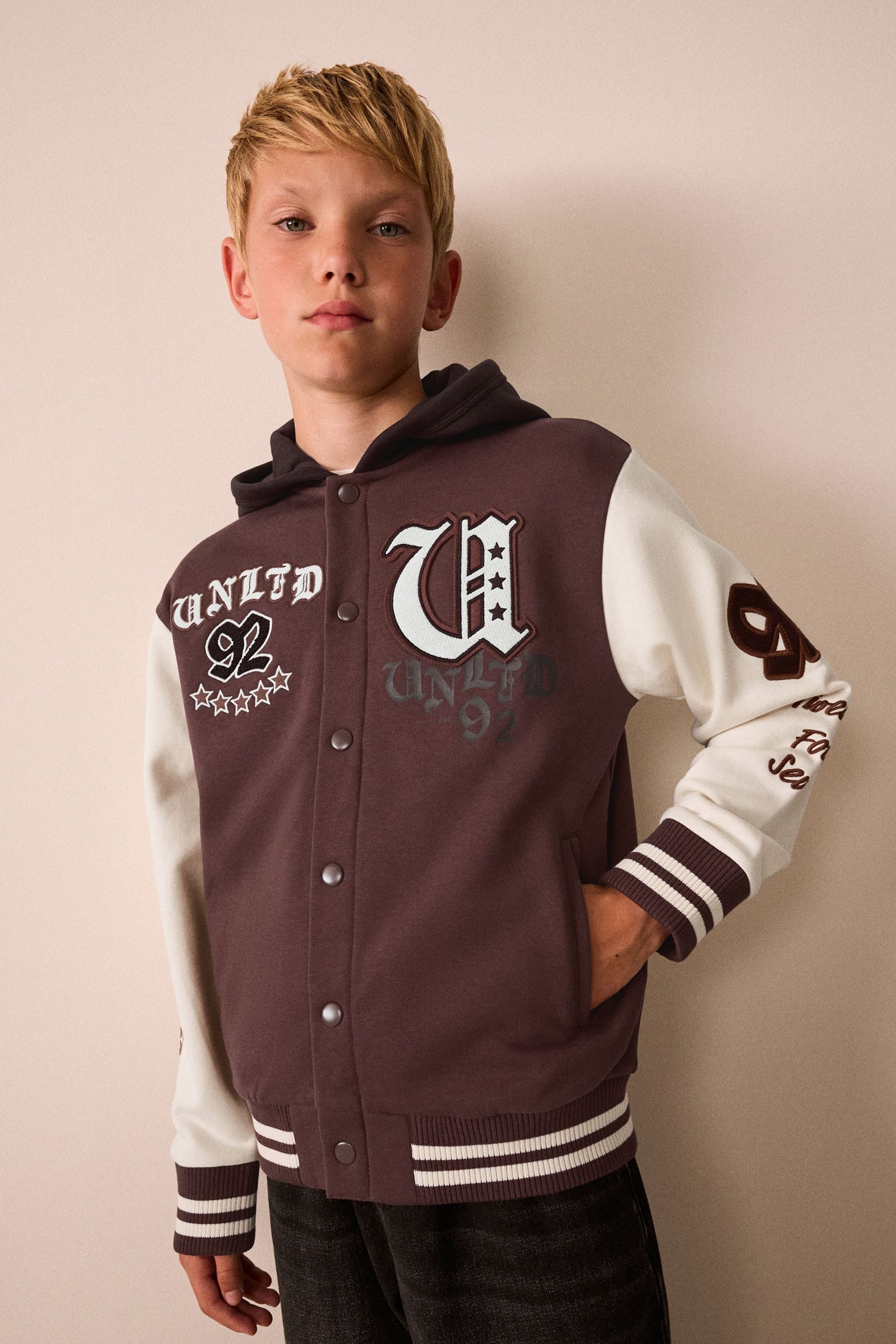 Next Bomberjacke Bomber-Jacke mit Grafik (1-St)